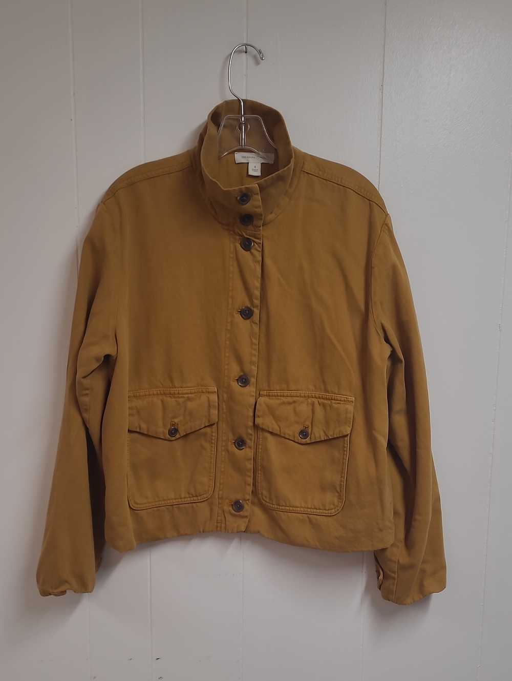 Nordstrom Treasure & Bond Oversized Mustard Color Button-Front Jacket Sz Small